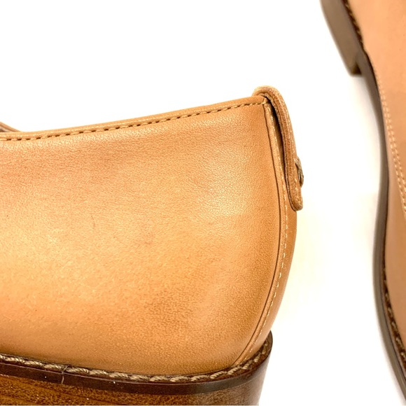 Vionic Weslyn Tan Leather Oxfords Lace-Up Dress Shoes Brown 1” Heel Size 9 - Picture 12 of 15